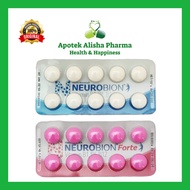 Neurobion Forte Pink dan Tablet Putih Strip isi 10 Tablet
