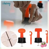 CHERRY 50Pcs Tile Spacers, Thickened Reusable Floor Tile Leveling System Clips Spacers, Durable Adju