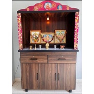 Siap Pasang Lampu LHT Promotion 4401  Arulmigu Sri Rajakaliamman Indian Altar Prayers Cabinet / Hind