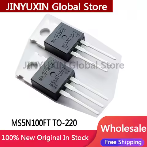 5Pcs 100% New Original MS5N100FT TO-220 N-Channel Ultrahigh voltage MOSFET 1000V 5A