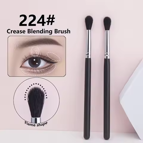 224 Crease Brush Eye Shadow Crease Blending Makeup Brushes High Quality Flame Shape Goat Hair Eye Sh