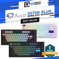 Akko 5075B Plus RGB Wireless Keyboard [75% Layout/2.4Ghz Wireless/Bluetooth/Type-C/Hot-swappable]