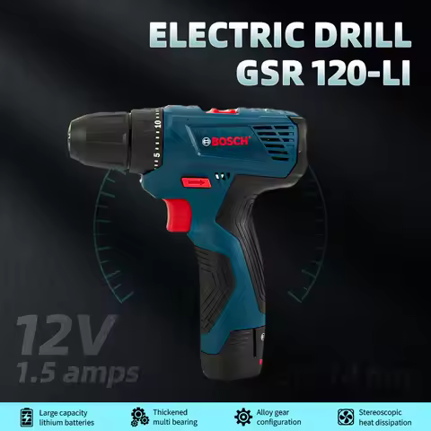 Bosch GSR120-LI Professional Electric Drill Cordless Electric Hand Drill Multi-Functio n Home Screwd
