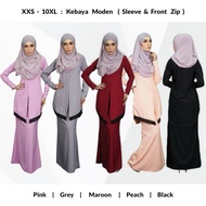 [ XXS - 10XL ] Kebarung Moden . Baju Kurung Sedondon Raya Muslimah Plus Size . Baju Nikah Kahwin Bridesmaid Marea (H)