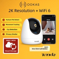 Tenda 4MP/3MP 2K+ WiFi 6 Auto Patrol 360 Ai Smart Wireless WiFi CCTV Cloud Camera CP3 PRO / CP7