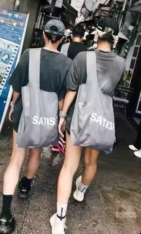 SATISFY Minimalist Extra-Large Capacity Foldable Shopping Bag
