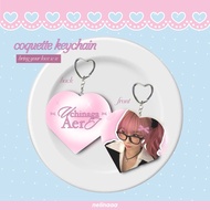 aespa coquette heart keychain 🎀