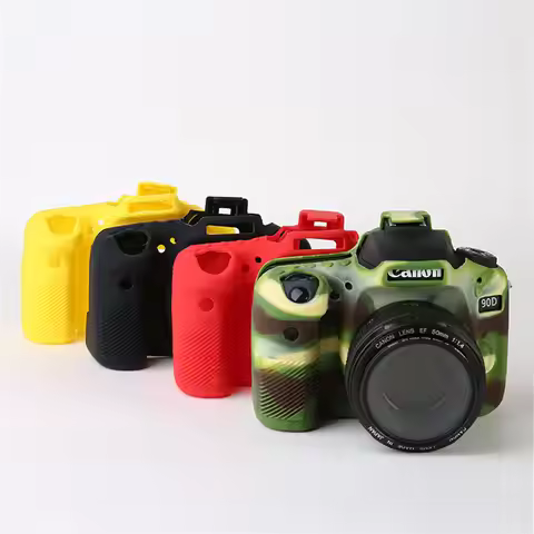 Soft Silicone Armor Body Case For Canon EOS 90D Shockproof Camera Rubber Cover Skin