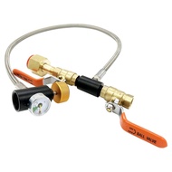 CGA-320 CO2 Cylinder Refill Adapter Soda Maker Hose Connector CO2 Exchange Carbonator Tank for Filli