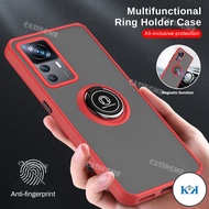 KK Xiaomi 12T 12T Pro Magnetic Holder Ring Shockproof Matte Casing For Xiaomi Mi 12T Pro Armor Cover