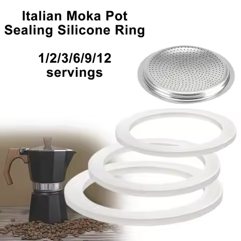 Coffee Rubber Ring Italian Moka Pot Flexible Washer Gasket Ring Replacenent Parts For Cups Moka Pot 