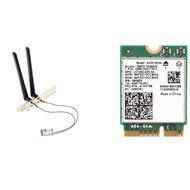 Wi-Fi 6 AX201 M.2 Key E CNVio 2 Wifi Card Dual Band 3000Mbps Wireless for Bluetooth 5.0