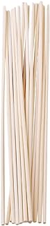 ORFOFE 30pcs Rattan Reed Diffuser Sticks Dowel Rods Wood Sticks Rattan Reeds for Diffusers Aroma Diffuser Reed Teakwood Essential Oil Scented Sticks Incense Stick Wooden Fragrance Office