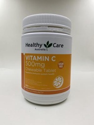 Healthy Care - 維他命C Vitamin C 500mg 咀嚼片 500粒 [平行進口貨] 有效日期 : 06/2025