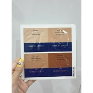 Sample Sample of Giorgio A mani F ace Fa bric Se cond Skin Foundation 4-pan Foundation.