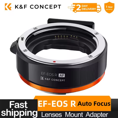 K&F CONCEPT EF-EOS R RF EF EF-S Lens to EOS RF Mount Camera Auto Focus Adapter Ring for Canon EF Len