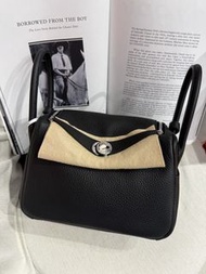門市現貨～Hermes Lindy 26 黑色銀釦 TC G stamp