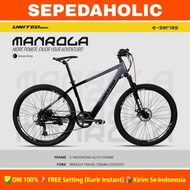 Sepeda Gunung MTB Electric UNITED MANROLA E-Bike Listrik 40 Km/Charge