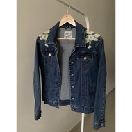 JEANS JACKET/ FLORAL JEANS JACKET/ OUTWEAR JEANS JACKET