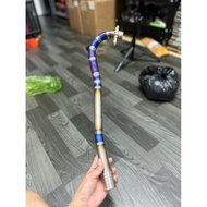 Colored green billet fuled titanium neck - cnc stitching