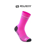 Rudy Project Crew Cut Sports Socks – Pink Fluo | Breathable |