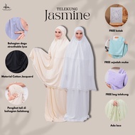 Hanna Mirae Telekung JASMINE Cotton Jacquard Premium Exclusive Lembut Sejuk Selesa Travel Umrah Haji