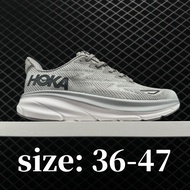 HOKA Clifton 9 Men and women Professional cushioning running shoes，size 36-47 Extra large sneakers Q