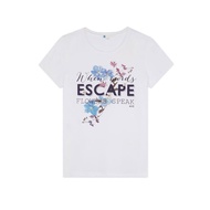 【s-5xl】ผ้าฝ้าย 100%เสื้อยืดสีขาวAIIZ (เอ ทู แซด) - เสื้อยืดแขนสั้นผู้หญิง ลายกราฟิก Womens Graphic T-Shirt