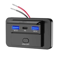 Car Bus Modified Car USB Charger Bus Car RV Type c Mobile Phone Fast Charger