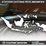 Cutting Stiker PETA INDONESIA Sepeda Lipat Ecosmo,Exotic,