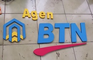 Logo BRILINK Agen Mandiri Agen BSI agen BTN Bahan spon eva tinggi 20cm tebal bahan 1cm