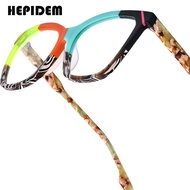 Hepidem Acetate Gọng kính phụ nữ 2025 New oversize gọng lớn Mắt Mèo Kính mắt nữ thời trang thương hi