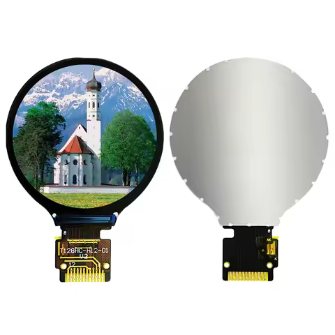 1.28 Inch Round TFT LCD Display Module GC9A01 240x240 Full View Angle SPI Interface Color Screen Min