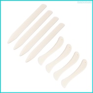 Nan 8Pcs Leather Creaser Sewing Plastic Bone Folder Leathercraft Creasing Tool