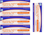 Quality Choice QC Diclofenac Sodium Topical Gel Treatment for Arthritis Pain 3.53 oz Pack of 5