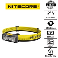 NITECORE NU27 ultra-light head torch, 600lumen bright, 123m range, changing light color