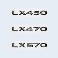 Glossy Black 3D ABS Letters Number LX450 LX470 LX570 Emblem For Lexus Car Trunk Logo Sticker Badge A