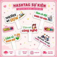 Handheld Hashtag for EVENTS, COMPANY to check in and take photos Hadana, size 30cm with sample handl