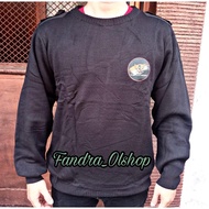 HITAM Brimob Black Knitted Sweater for Original Police Distribution Ration / Police Ration Sweater /