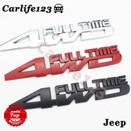 Car Jeep Wrangler 4WD FULL TIME Logo Emblem Badge Sticker