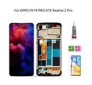 จอแอลซีดีพร้อมกรอบจอ LCD สำหรับ OPPO F9 A7X Realme 2 Pro พร้อมแผงหน้าจอทัชสกรีนหน้าจอสัมผัส