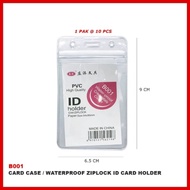 Penawaran Terbatas Card Case ID Card Zipper Ukuran 6,5x9CM Isi 10 PCS