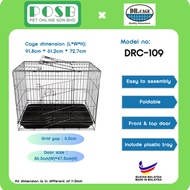 DR.CAGE DRC-109 2 Door Pet Cages Wrought Iron with Powder Coating / Dog Cage / Sangkar Anjing