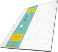 LRS Dot Grid Paper Pad - A4 Size - 50 Sheets - 80 GSM Natural Paper