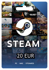 Steam Wallet Gift Card 20 EUR Code