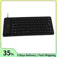 Silicone Mute Soft Keyboard 85-Key Computer Keyboard USB Wired Keyboard