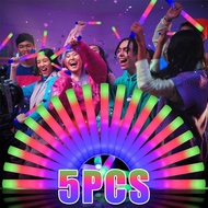 🌈SG Local🌈5/10/20Pcs LED Glow Sticks Foam Light Stick for Birthday Party Concert Supplies Colorful G
