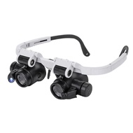 [MAKY]  Glasses Magnifier With LED Light 8X 15X 23X Watchmaker Jeweler Loupe SG