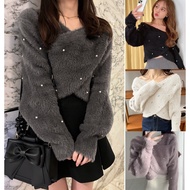 Pearl Soft Mink Sweater Cardigan Women Sweater Woman Knitted Sweater
