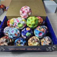 PU Bouncy Ball Set High Bouncy Moon Empty Ball Porous Decompression Rebound Toy Moon Bouncy Ball H1.